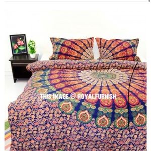 Mandala queen duvet/wall hanging and pillow cases